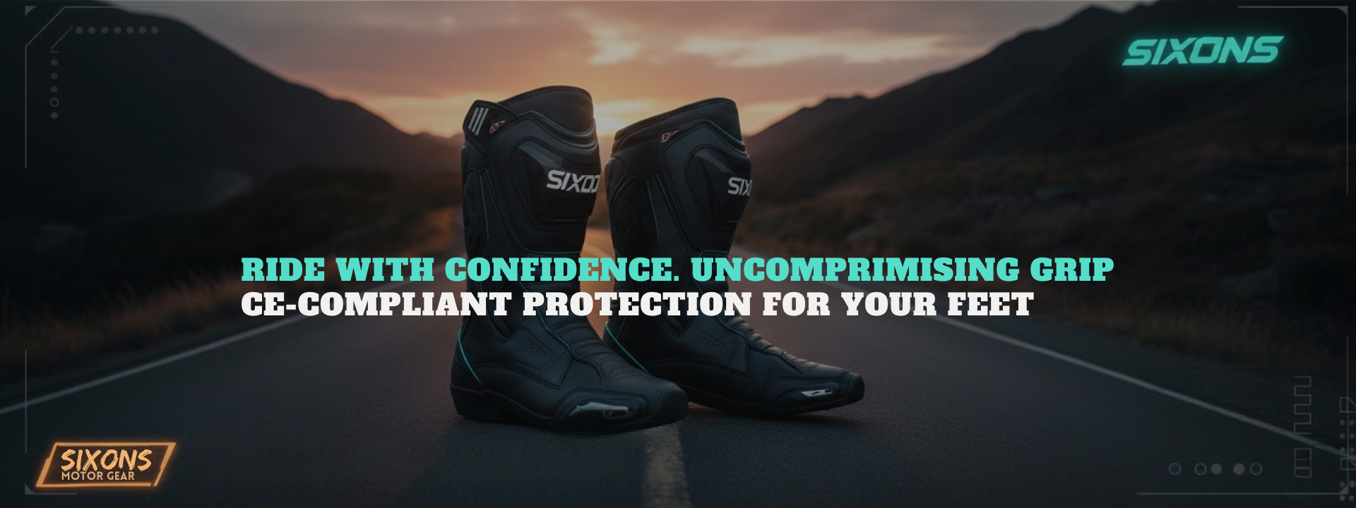 Long Motorbike Boots-SixonsMotorGear