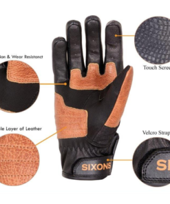 DenimX Leather Motorcycle Gloves