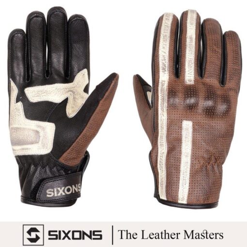 Classic Brown Motorcycle Motorbike Gloves