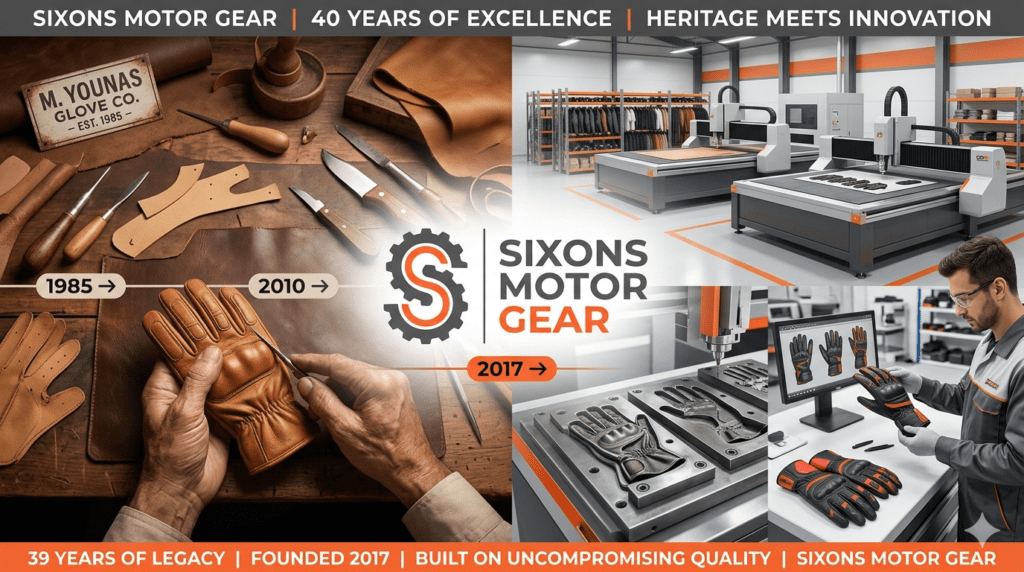About Sixons Motor Gear - OEM Motorcycle Gloves Manufacturer Sialkot - Sixons Motor Gear About Sixons Motor Gear - Best OEM Motorcycle Gloves Manufacturer Sialkot Pakistan Since 1985