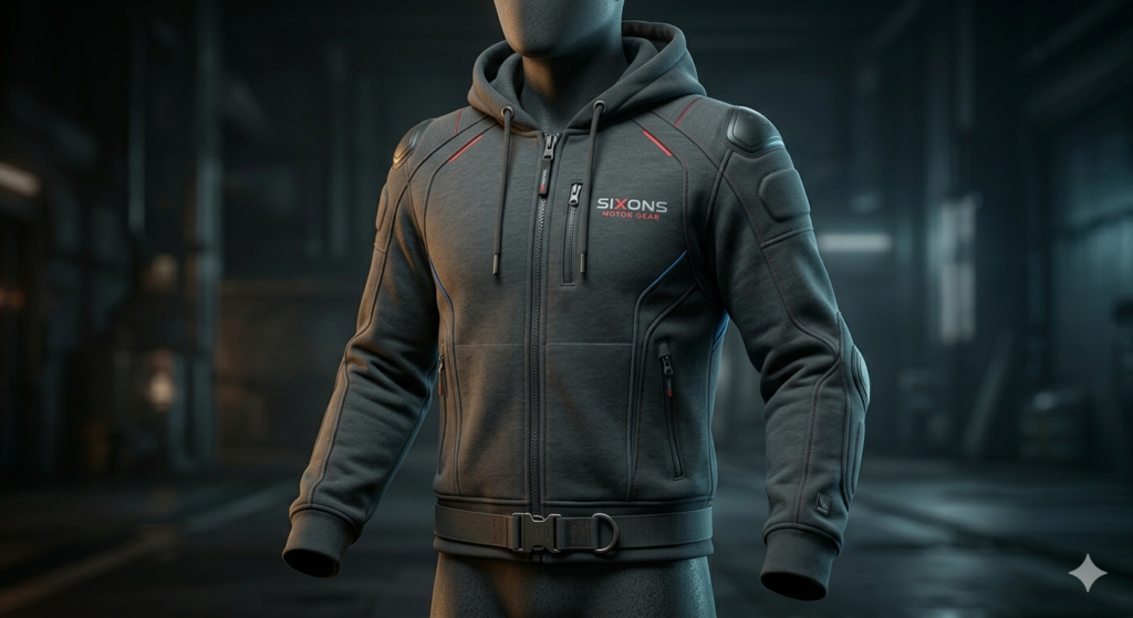Motorcycle Armored Hoodie - Sixons Motor Gear - OEM Motorcycle Gloves Manufacturer