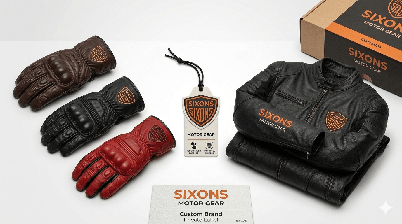 Private Label Motorcycle Gear Manufacturer - Start your motorcycle gloves brand with Sixons Motor Gear - OEM Motorcycle Gloves Manufacturer - Start Your Brand